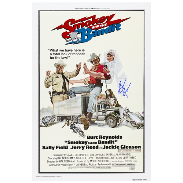 Burt Reynolds Autographed Smokey and The Bandit 16x24 Movie Poster