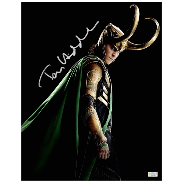 Tom Hiddleston Autographed The Avengers Loki 11x14 Photo