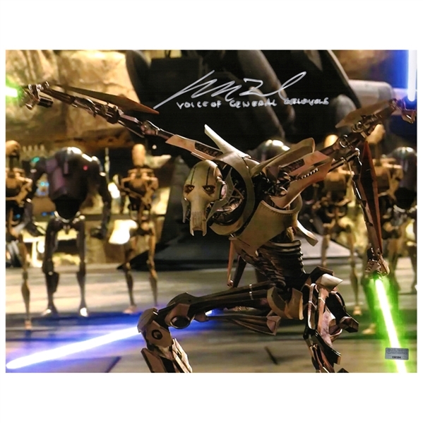 Matthew Wood Autographed Star Wars General Grievous Scene 11x14 Photo