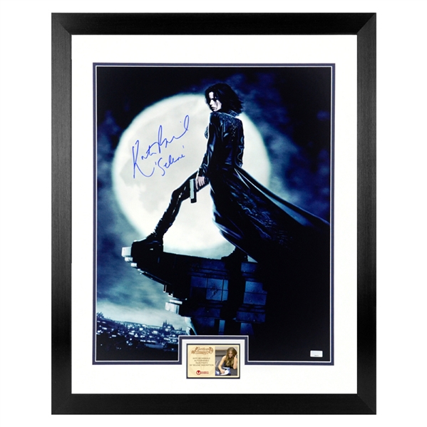 Kate Beckinsale Autographed Underworld Death Dealer Selene 16x20 Framed Photo