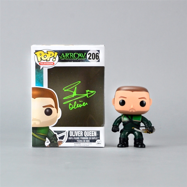 Stephen Amell Autographed Arrow: Oliver Queen POP Vinyl Figure #206 with Oliver Inscription