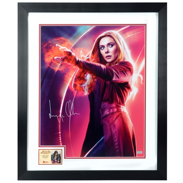 Elizabeth Olsen Autographed Avengers: Infinity War Scarlet Witch 16x20 Framed Photo