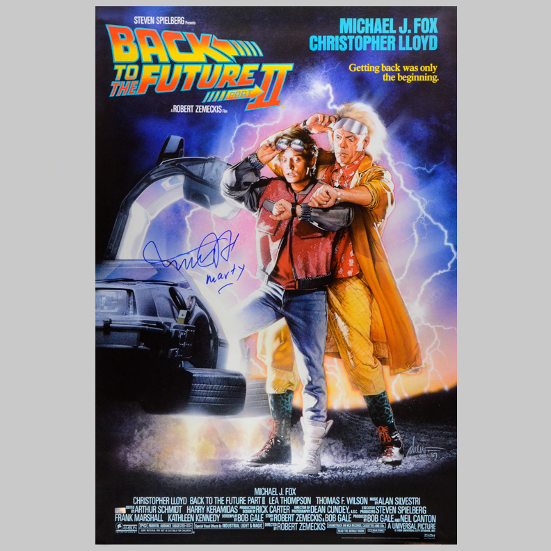 Lot Detail - Michael J. Fox Autographed Back to the Future Part II ...