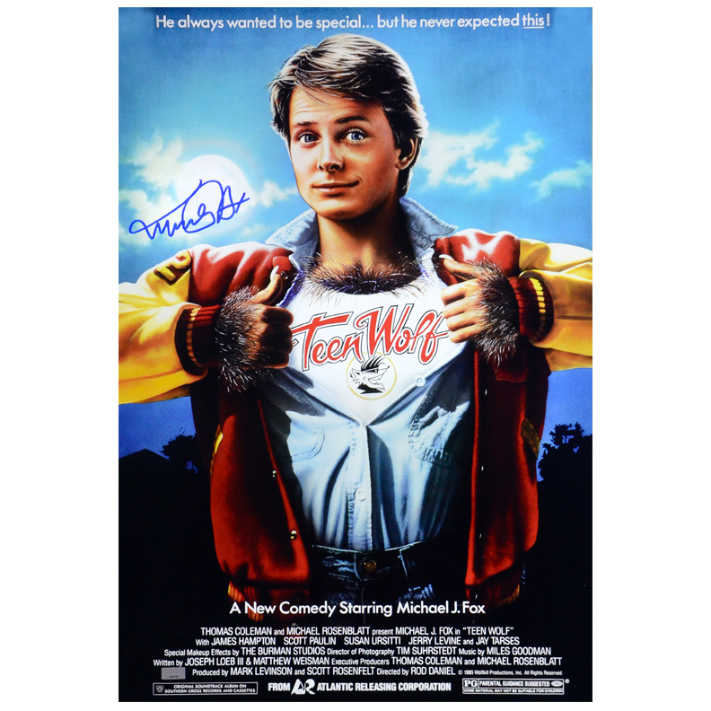 Lot Detail - Michael J. Fox Autographed Teen Wolf 16x24 Poster