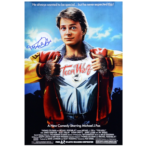 Michael J. Fox Autographed Teen Wolf 16x24 Poster