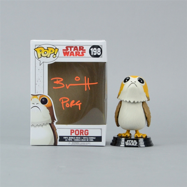 Brian Herring Autographed Star Wars: The Last Jedi Porg POP Vinyl Figure #198