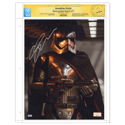 Gwendoline Christie Autographed Star Wars: The Force Awakens Captain Phasma 8x10 Photo * CGC Signature Series 