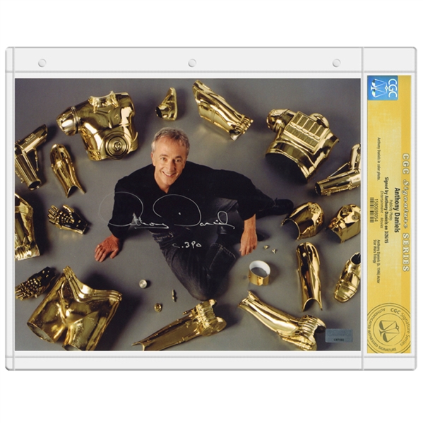 Anthony Daniels Autographed Star Wars 3-CPO 8x10 Parts Photo * CGC Signature Series