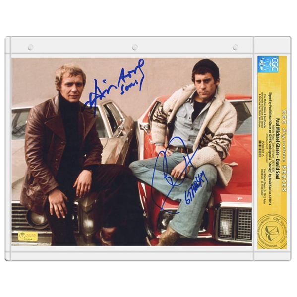 David Soul, Paul Michael Glaser Autographed Starsky and Hutch 8x10 Photo * CGC Signature Series