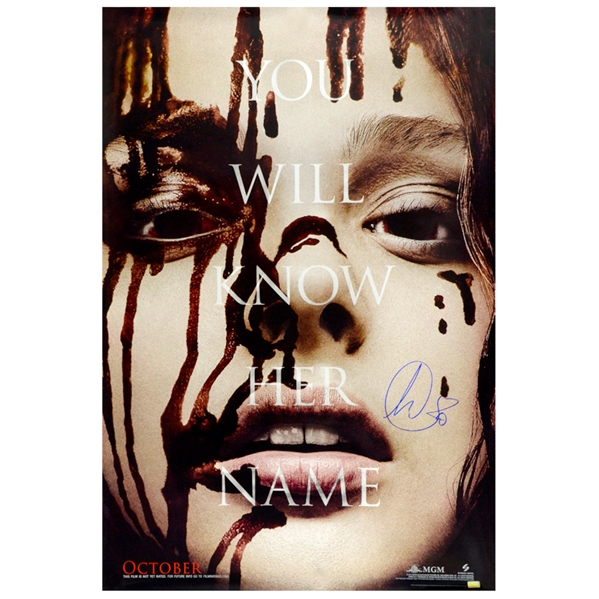 Chloë Grace Moretz Autographed 2013 Carrie 27x40 Movie Poster