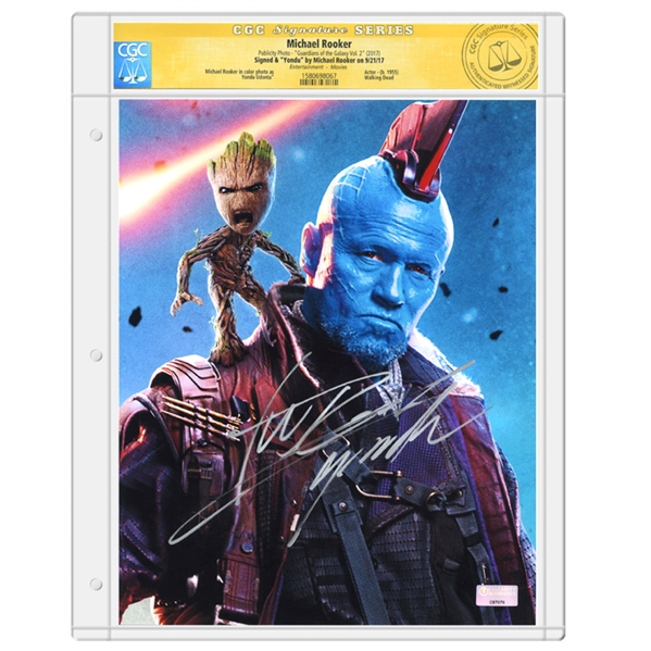 Michael Rooker Autographed Guardians of the Galaxy Vol 2. 8x10 Yondu Photo * CGC Signature Series