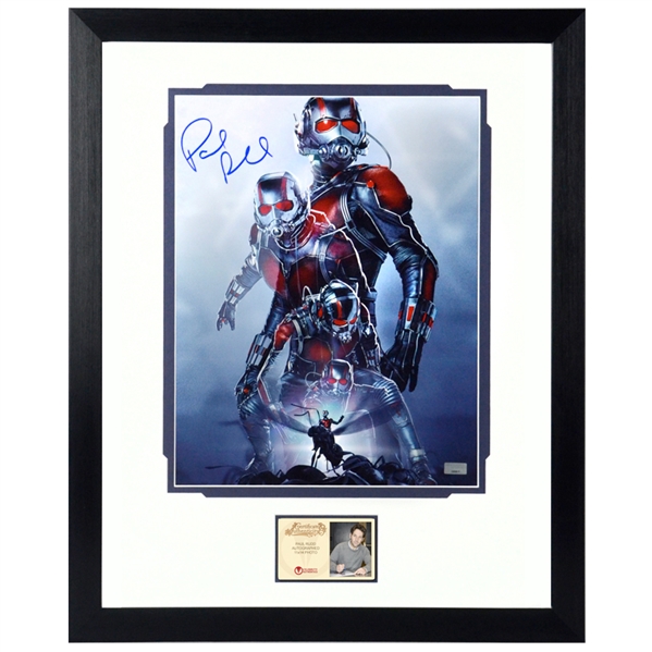 Paul Rudd Autographed Ant-Man Morph 11x14 Framed Photo