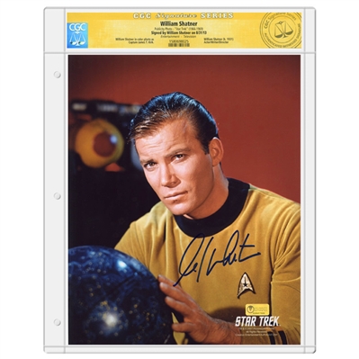 William Shatner Autographed Star Trek 8x10 Captain Kirk Photo * CGC Signature Series