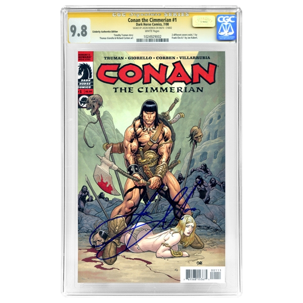 Jason Momoa Autographed Conan the Cimmerian #1 CGC Signature Series 9.8 with Frank Cho Cover