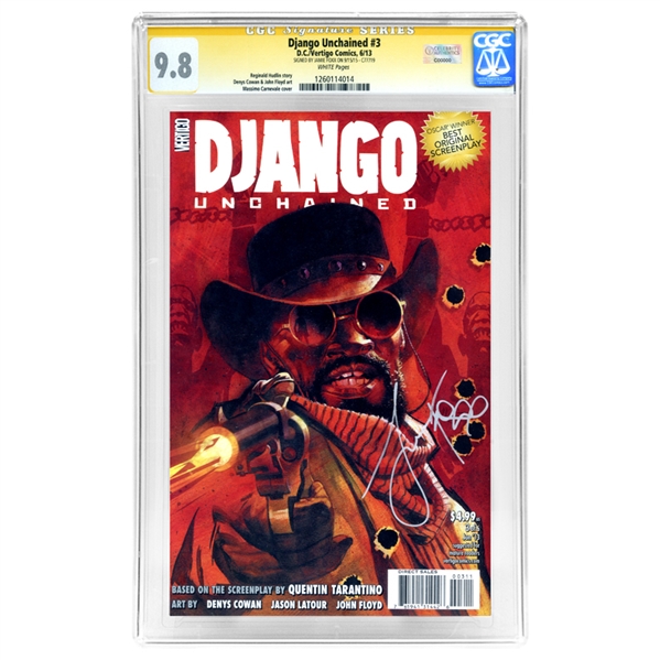 Jamie Foxx Autographed Django Unchained #3 CGC Signature Series 9.8