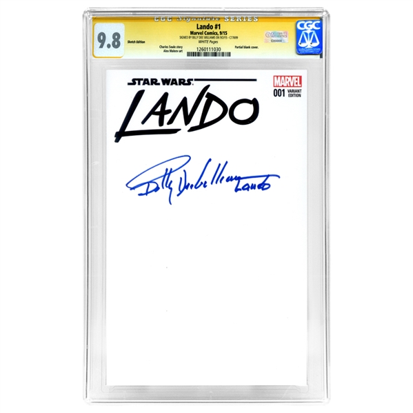 Billy Dee Williams Autographed Lando #1 CGC Signature Series 9.8