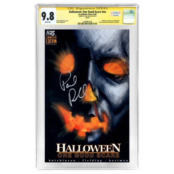 Paul Rudd Autographed Halloween: One Good Scare CGC Signature Series 9.8