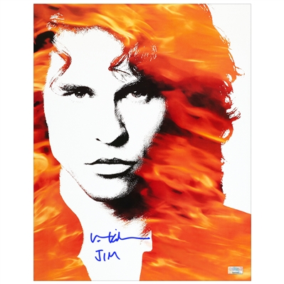 Val Kilmer The Doors Autographed 11x14 Movie Artwork with Jim Inscription