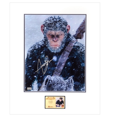 Andy Serkis Autographed Planet of the Apes Caesar 11x14 Matted Photo