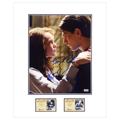 Brandon Routh and Kate Bosworth Autographed 2006 Superman Returns Superman & Lois Lane 11x14 Matted Photo