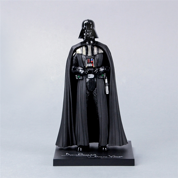 David Prowse Autographed Kotobukiya Star Wars A New Hope Darth Vader Statue with Darth Vader Inscription