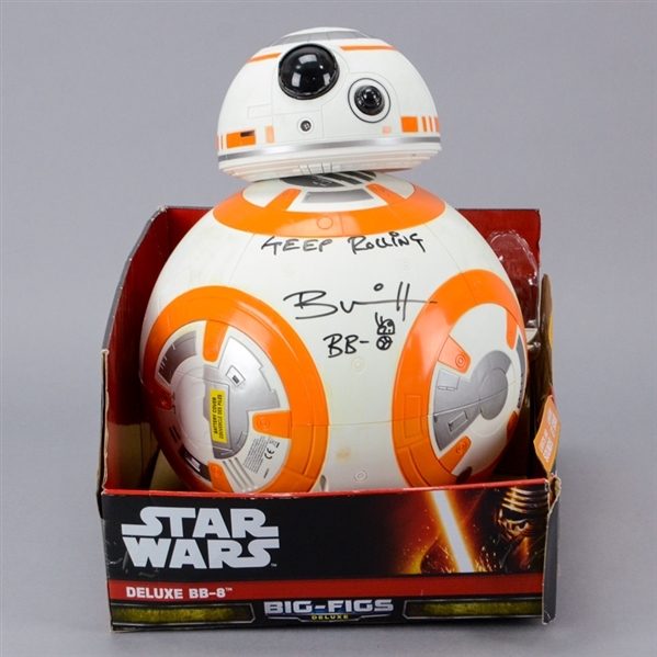 Brian Herring Autographed Star Wars The Force Awakens 18" BB-8 Talking Droid w/ Keep Rolling Inscription