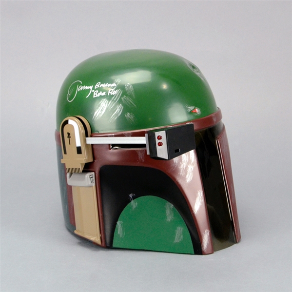 Jeremy Bulloch Autographed Star Wars 1:1 Scale Boba Fett Helmet with Boba Fett Inscription