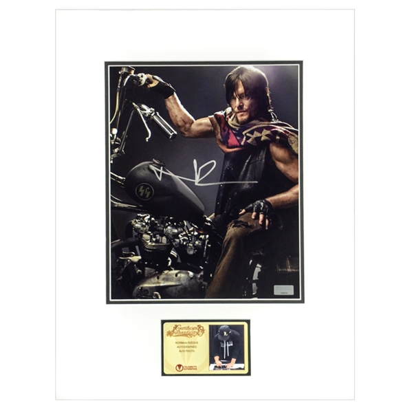 Norman Reedus Autographed The Walking Dead Daryl 8x10 Matted Photo