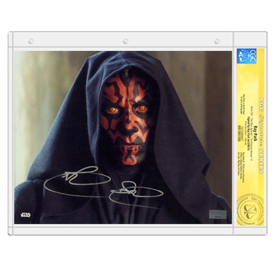 Ray Park Autographed 1999 Star Wars The Phantom Menace Darth Maul 8x10 Close Up Photo * CGC Signature Series