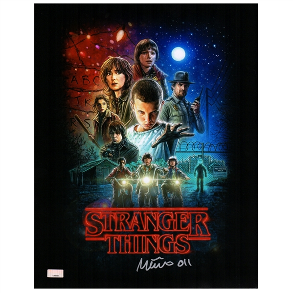 Millie Bobby Brown Autographed Stranger Things 11x14 Poster Art Photo