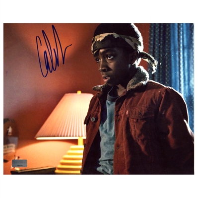 Caleb McLaughlin Autographed Stranger Things Lucas 8x10 Scene Photo