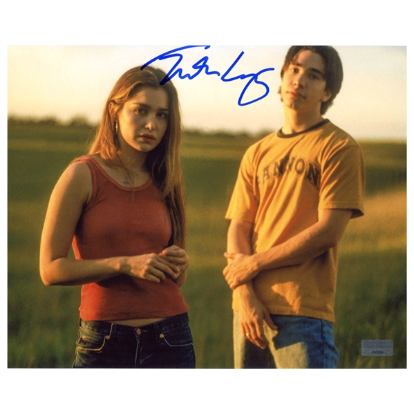 Justin Long Autographed Jeepers Creepers Trish and Darry 8x10 Photo 