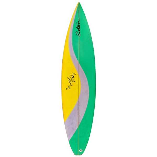 Michelle Rodriguez Autographed 2002 Blue Crush Screen Used Prop Edens Board Surfboard with One Love - Eden Inscription * SCREEN MATCHED