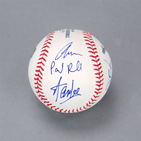 Chris Evans, Chris Hemsworth, Mark Ruffalo, Paul Rudd, Jeremy Renner, Clark Gregg, Cobie Smulders and Stan Lee Autographed Official MLB Baseball