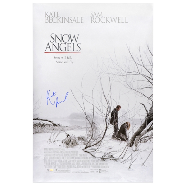 Kate Beckinsale Autographed 2007 Snow Angels Original 27x40 Double-Sided Movie Poster 