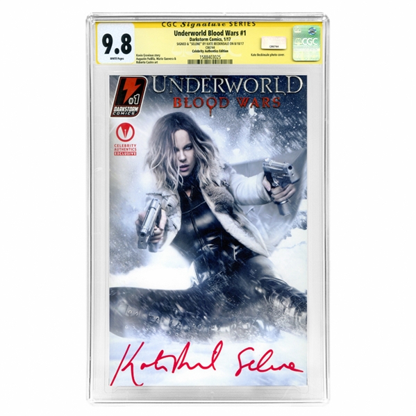 Kate Beckinsale Autographed 2017 Underworld Blood Wars #1 CGC Signature Series 9.8 Celebrity Authentics Exclusive Variant Cover Comic Mint 