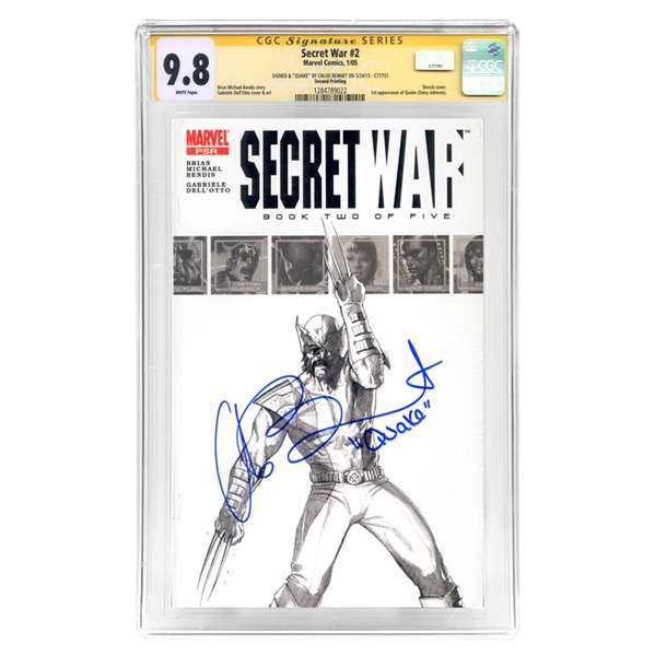 Chloe Bennet Autographed 2005 Secret War #2 CGC Signature Series 9.8 with Variant Sketch Cover