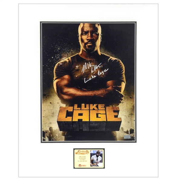 Mike Colter Autographed Luke Cage 11x14 Matted Photo W/Luke Cage Inscription