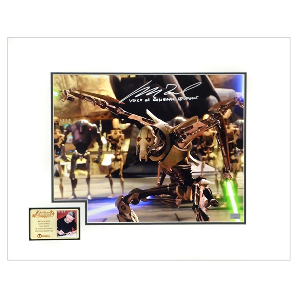 Matthew Wood Autographed Star Wars General Grievous Scene 11x14 Photo