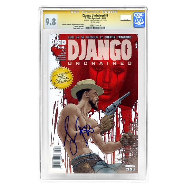 Jamie Foxx Autographed 2013 Django Unchained #5 CGC SS 9.8 Comic