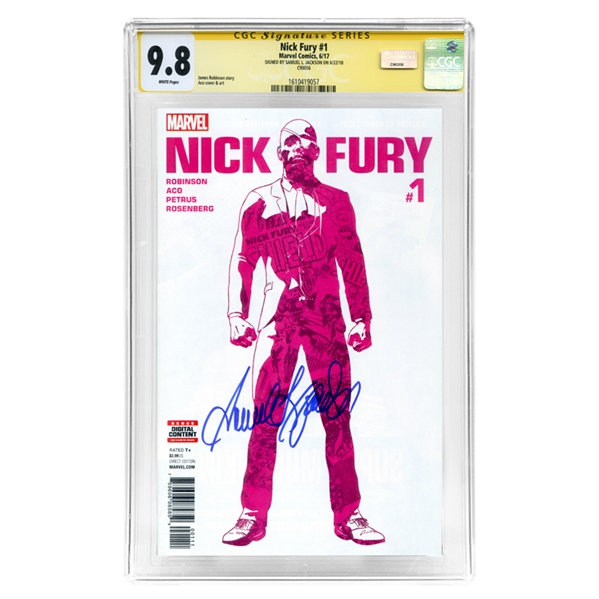 Samuel L. Jackson Autographed 2017 Nick Fury #1 CGC SS 9.8