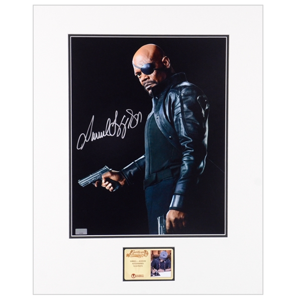 Samuel L. Jackson Autographed Nick Fury 11x14 Matted Photo