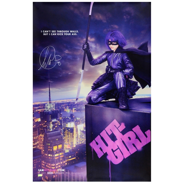 Chloë Grace Moretz Autographed 2010 Kick-Ass Hit-Girl 24x36 Poster