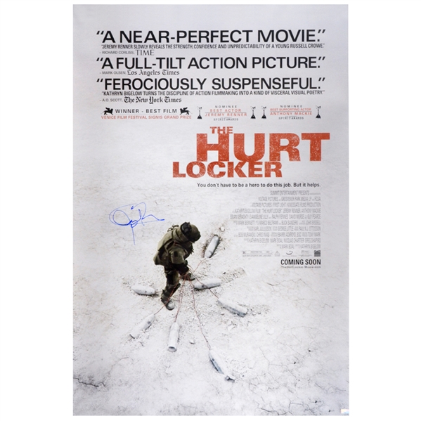 Jeremy Renner Autographed 2008 The Hurt Locker Original 27x40 Double-Sided Movie Poster