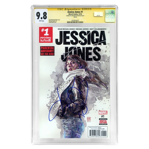 Krysten Ritter Autographed 2016 Jessica Jones #1 CGC Signature Series 9.8
