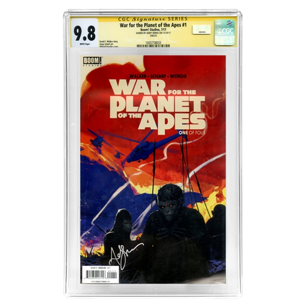 Andy Serkis Autographed 2017 War for the Planet of the Apes #1 CGC SS 9.8