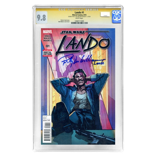 Billy Dee Williams Autographed 2015 CGC SS Signature Series 9.8 Star Wars Lando #1 Comic