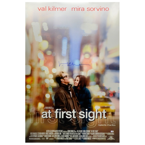 Val Kilmer Autographed 1999 At First Sight Original 27x40 Movie Poster