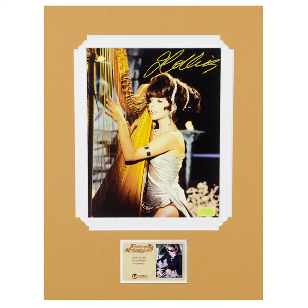 Joan Collins Autographed Batman The Siren 8x10 Matted Photo