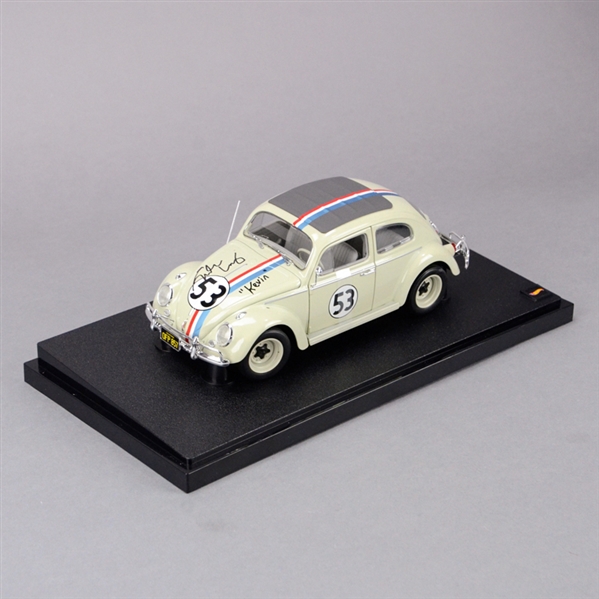 Justin Long Autographed Herbie Fully Loaded 1:18 Scale Die-Cast Love Bug with Kevin Inscription